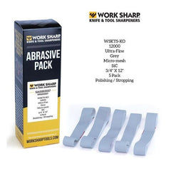 WorkSharp Replacement Belt Pack, 5Piece 12,000Grit Polishing Belts, T/S WSKTS-KO | WSSA0003557