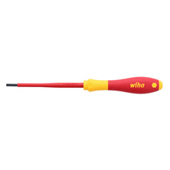 Wiha - Screwdriver, Slotted 3.5mm x 100mm, Softfinish, VDE 1000V Insulated | WH-38365